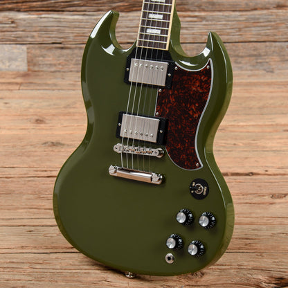Gibson USA SG Standard Olive Drab w/Tortoise Pickguard & T-Type Pickups Electric Guitars / Solid Body