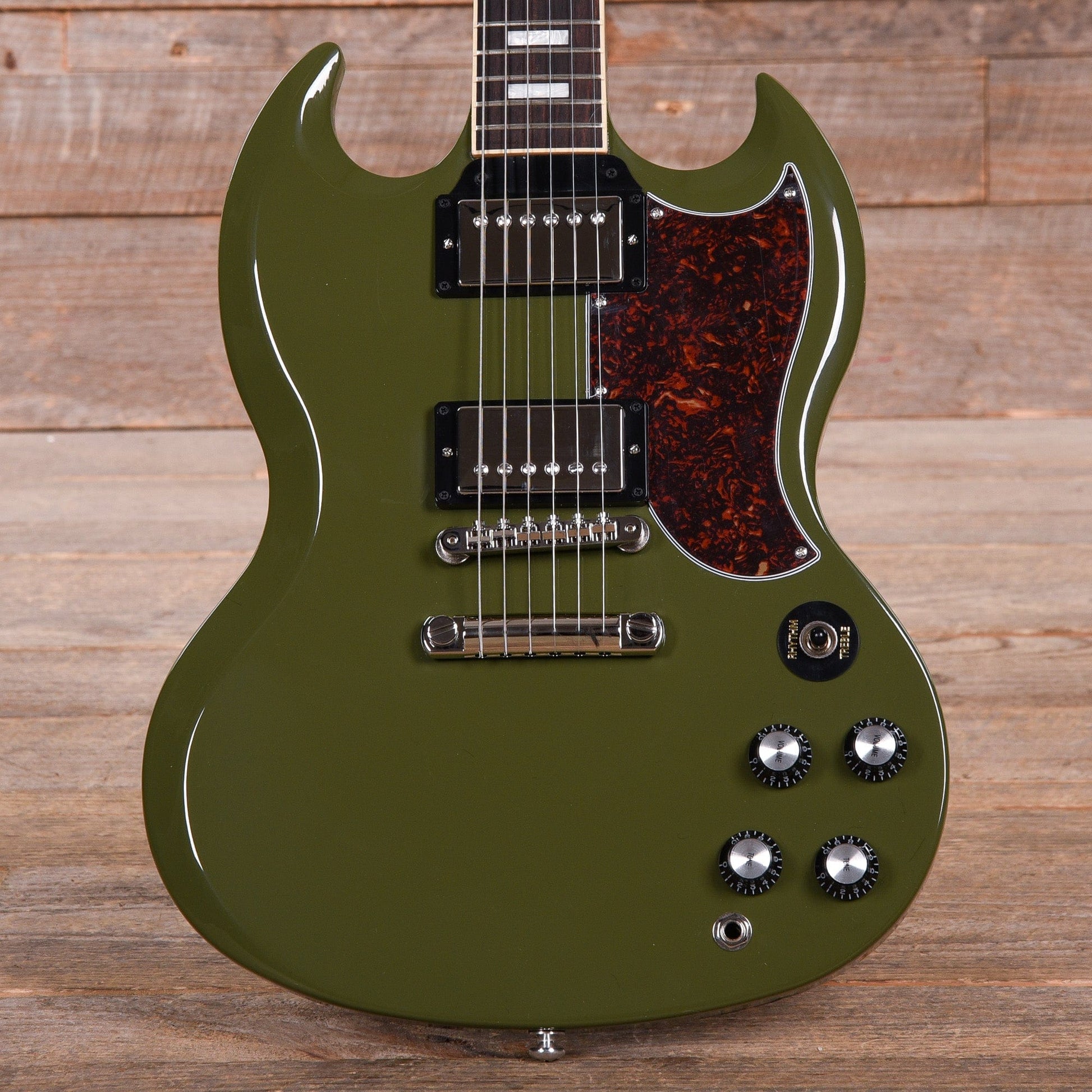 Gibson USA SG Standard Olive Drab w/Tortoise Pickguard & T-Type Pickups Electric Guitars / Solid Body