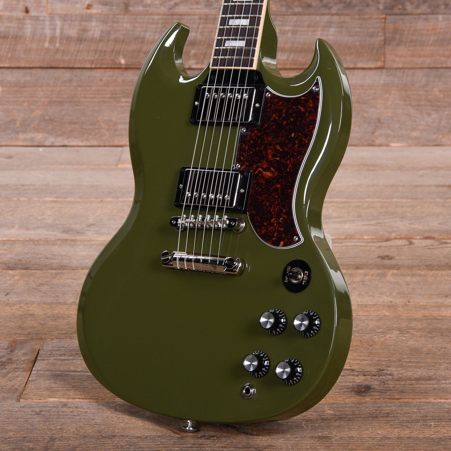 Gibson USA SG Standard Olive Drab w/Tortoise Pickguard & T-Type Pickups Electric Guitars / Solid Body