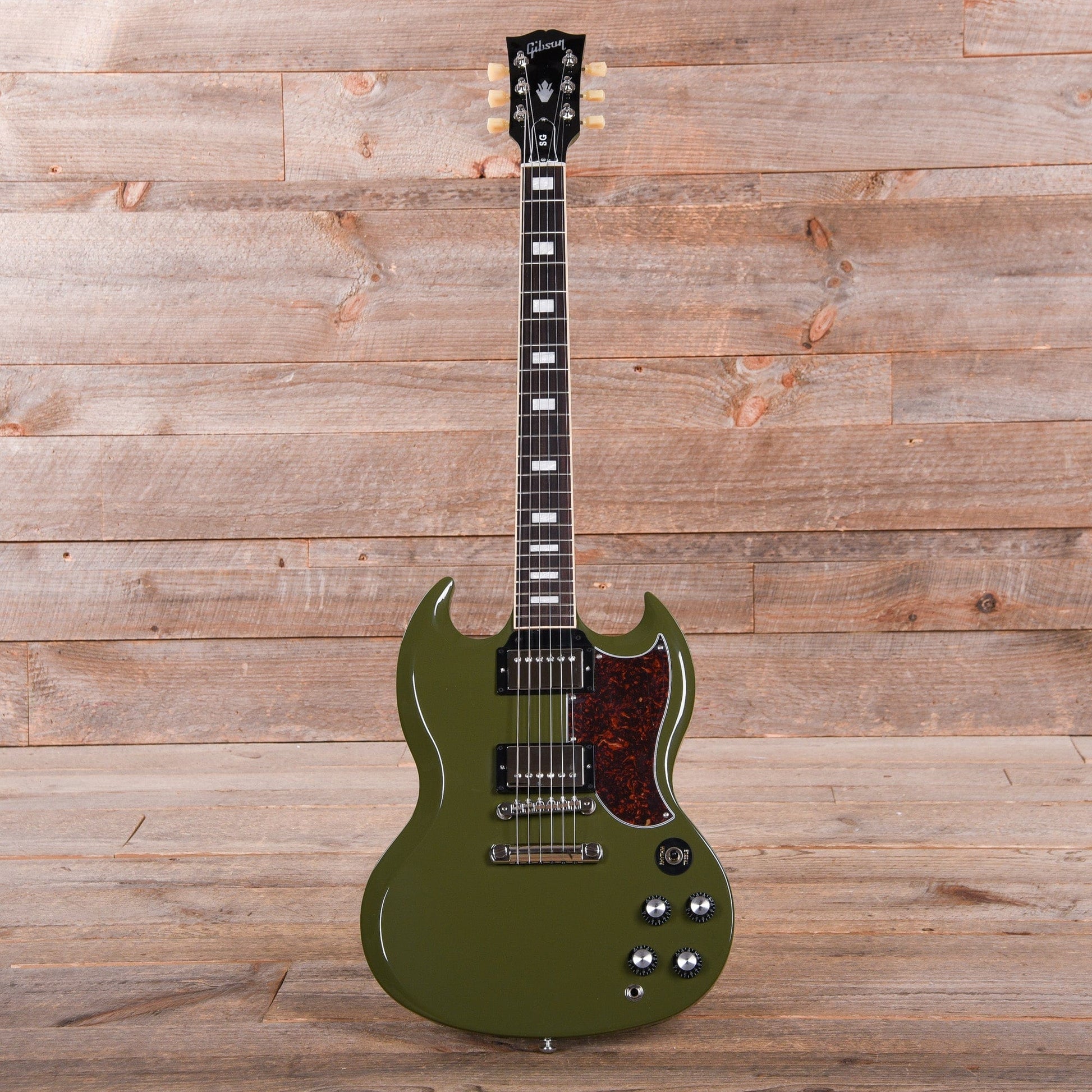 Gibson USA SG Standard Olive Drab w/Tortoise Pickguard & T-Type Pickups Electric Guitars / Solid Body