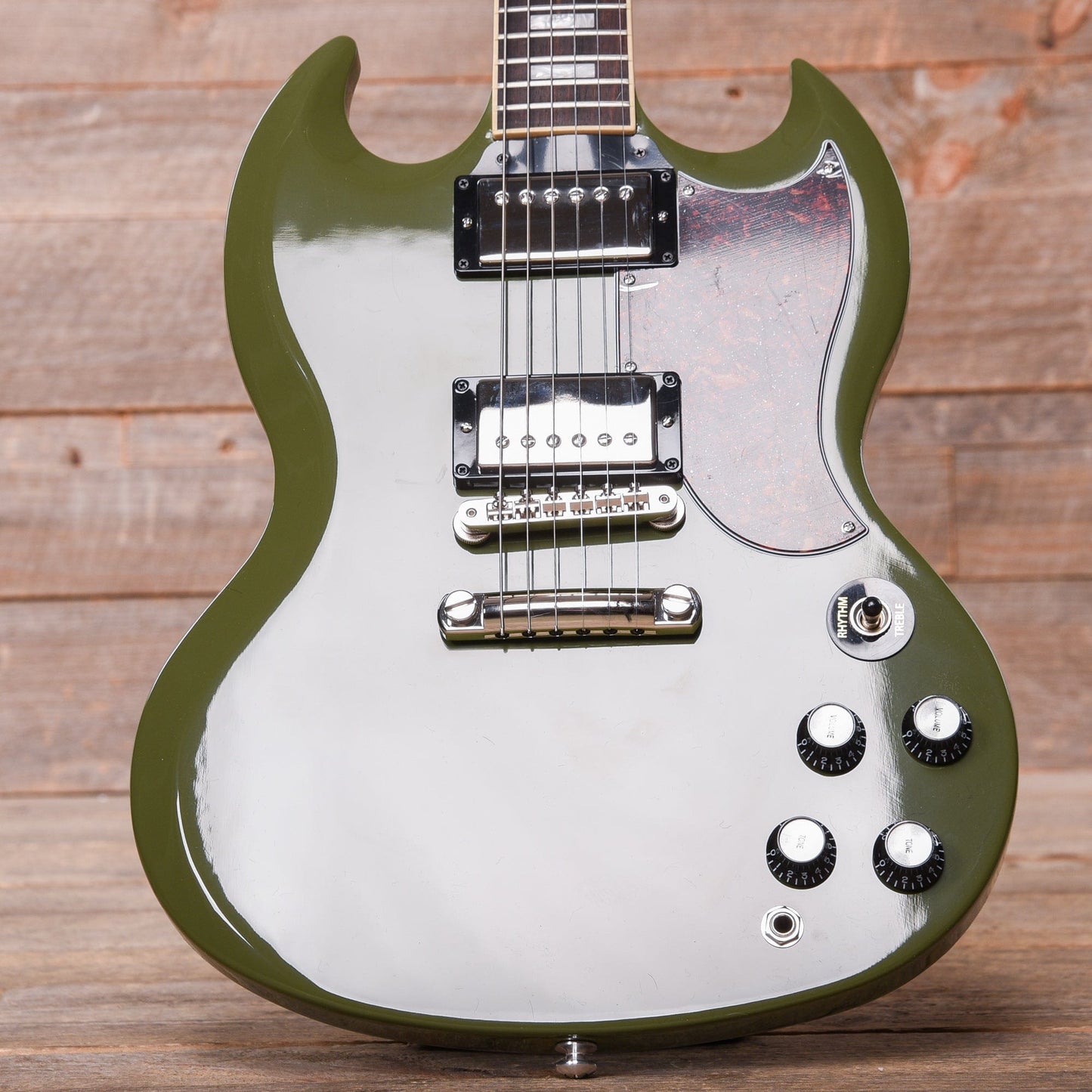 Gibson USA SG Standard Olive Drab w/Tortoise Pickguard & T-Type Pickups Electric Guitars / Solid Body
