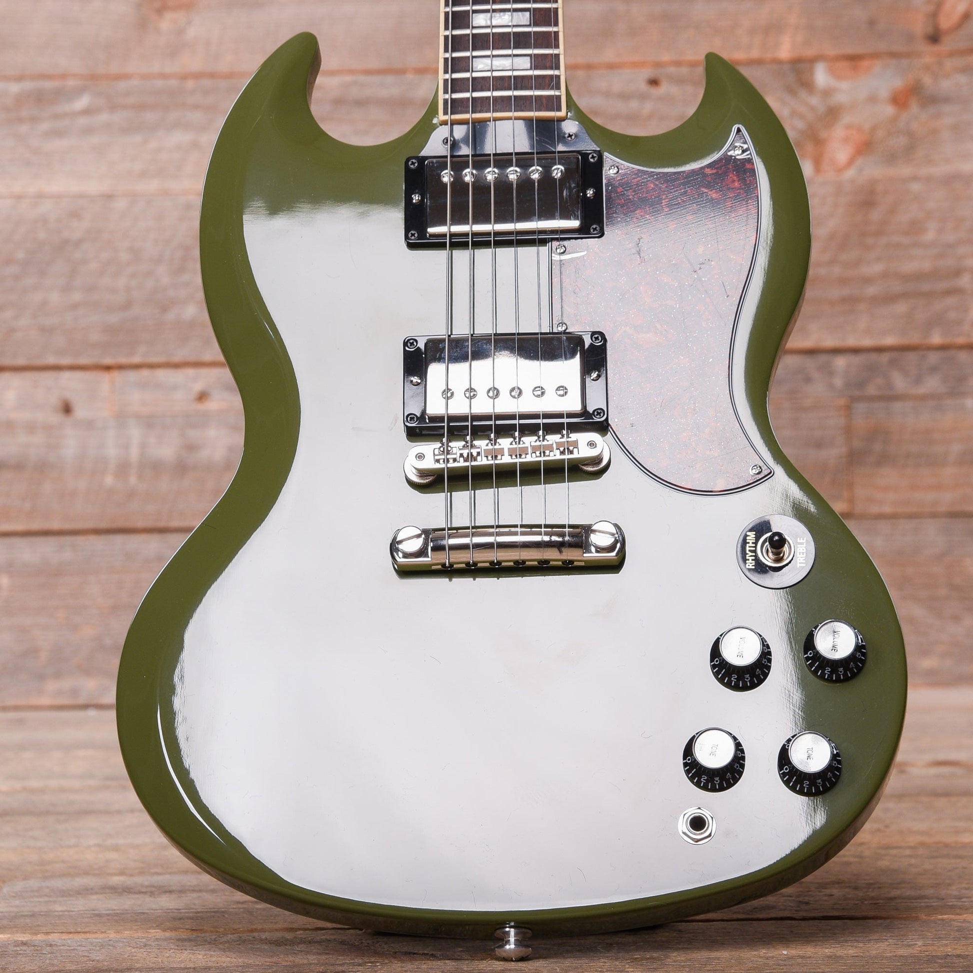 Gibson USA SG Standard Olive Drab w/Tortoise Pickguard & T-Type Pickups Electric Guitars / Solid Body