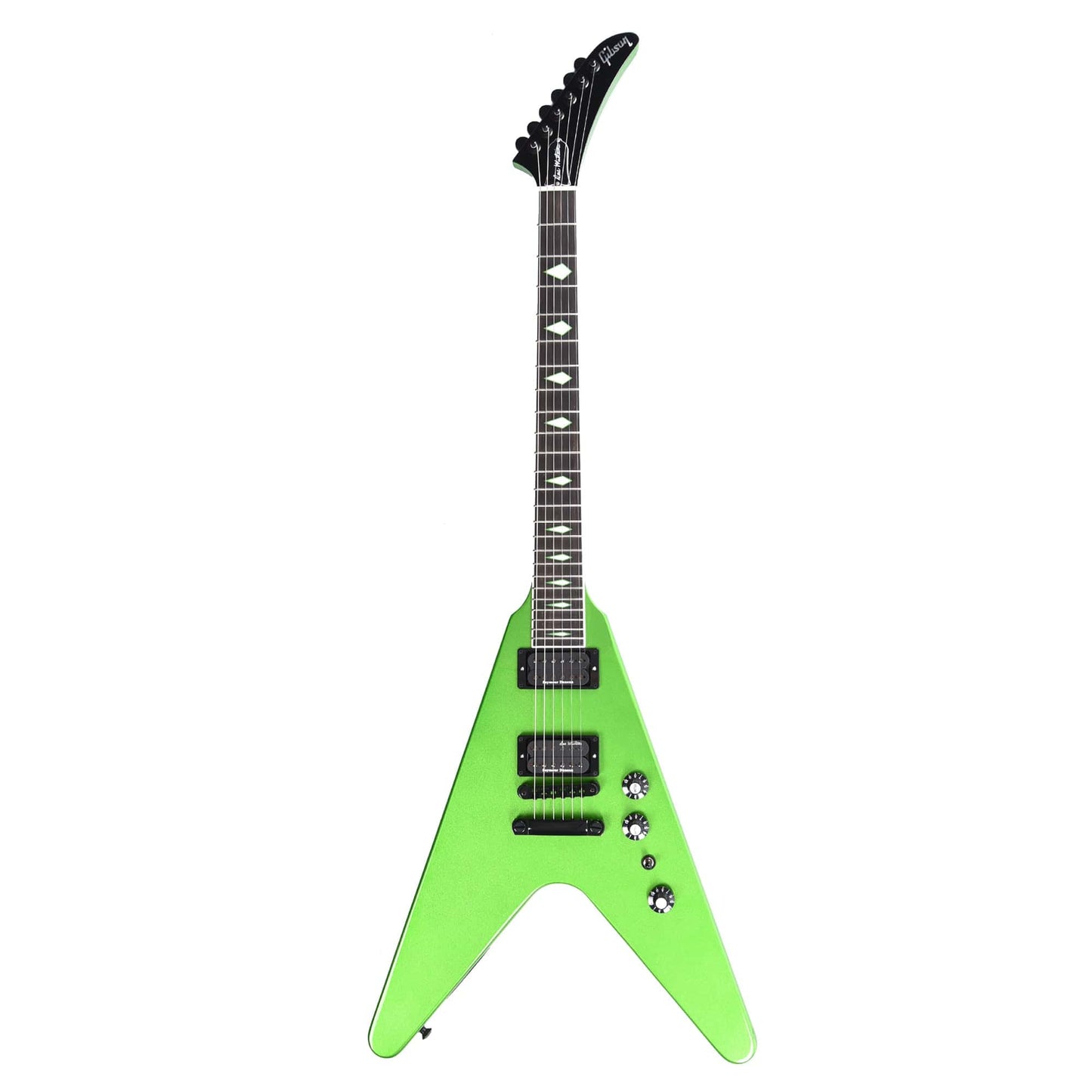 Gibson Artist Limited Dave Mustaine Signature "Rust in Peace" Flying V EXP Alien Tech Green
