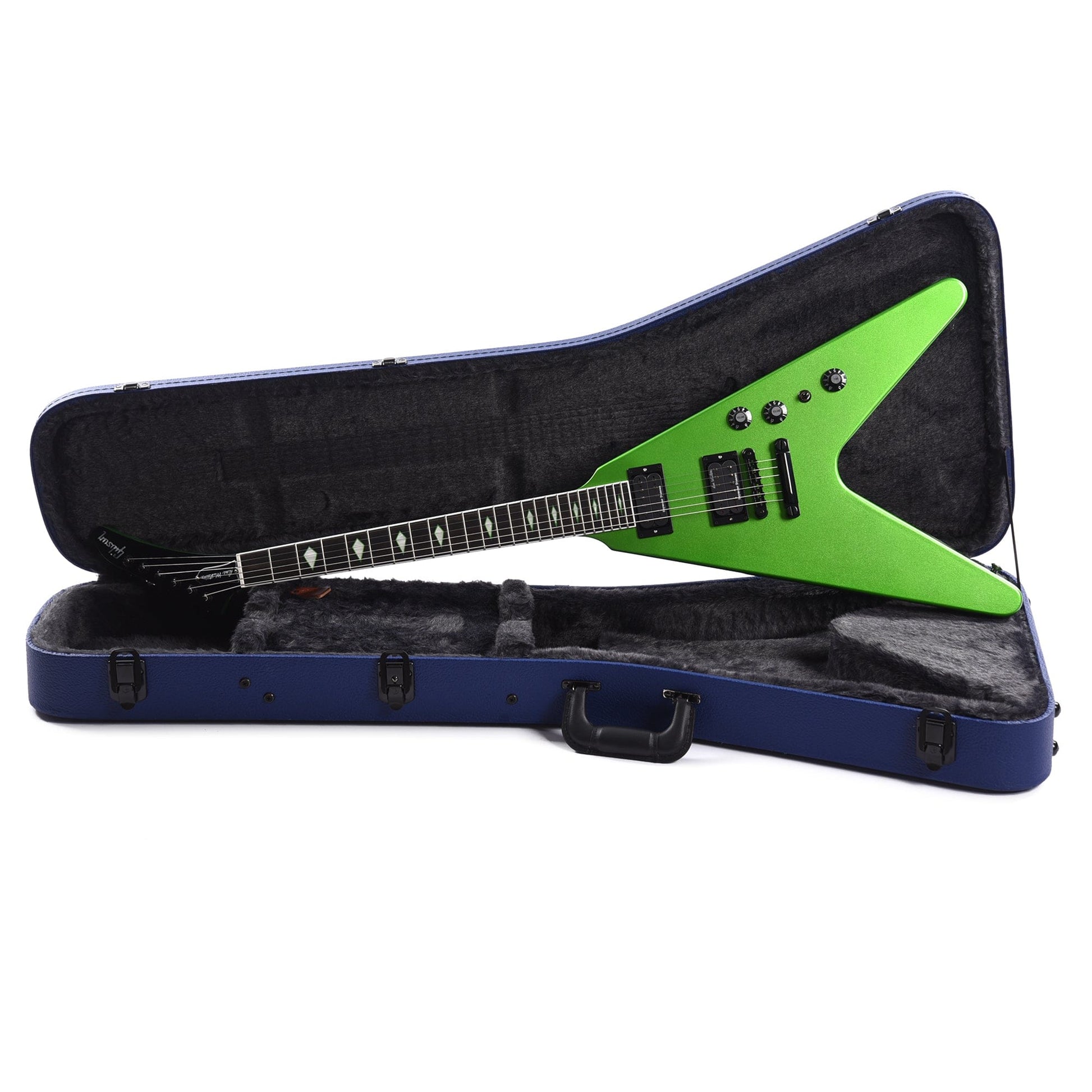 Gibson Artist Limited Dave Mustaine Signature "Rust in Peace" Flying V EXP Alien Tech Green