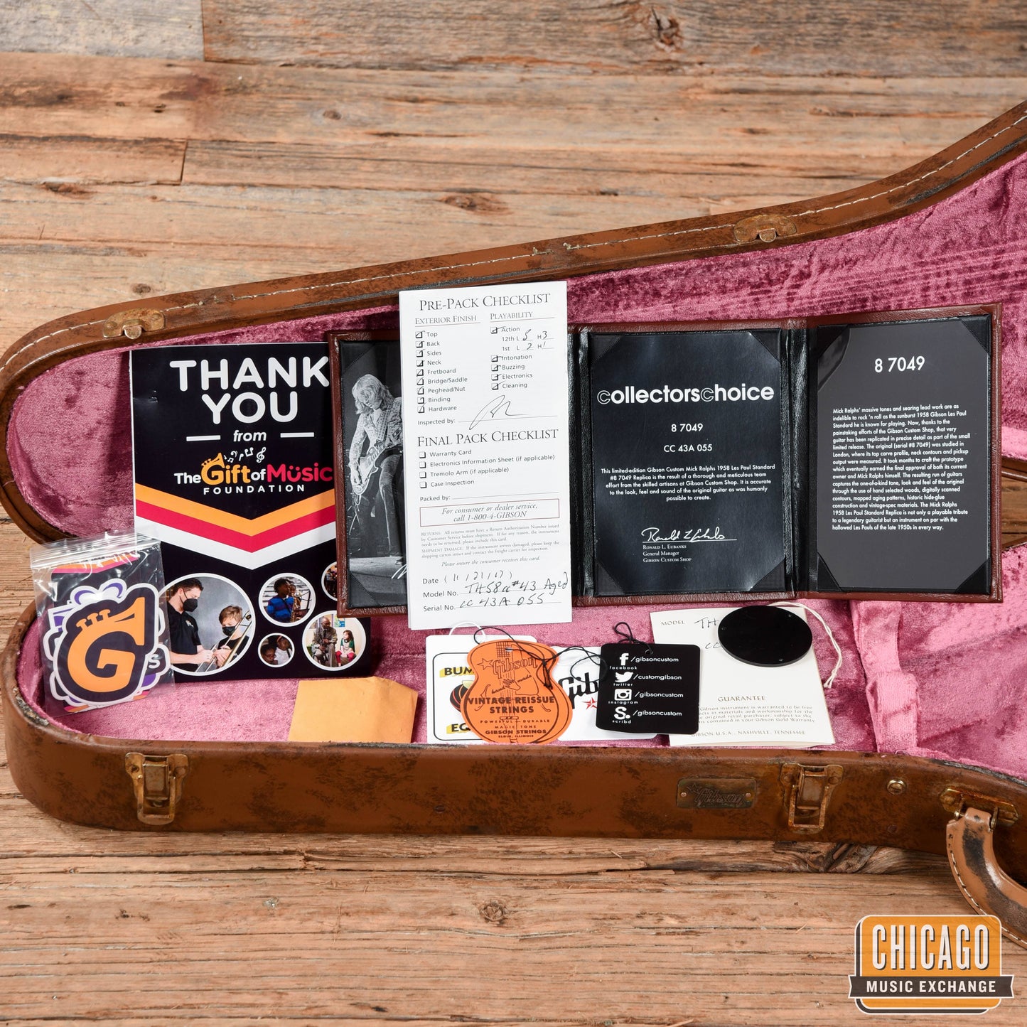 Gibson Custom Collector's Choice #43 Mick Ralphs Sunburst