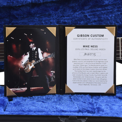 Gibson Custom Shop 1976 Les Paul Deluxe Mike Ness Gold Murphy Lab Aged Replica