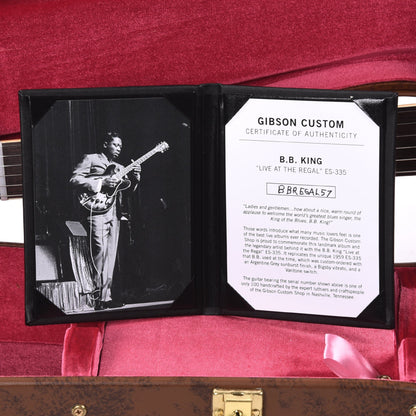 Gibson Custom Shop Artist B.B. King "Live at the Regal" ES-335 Argentine Grey