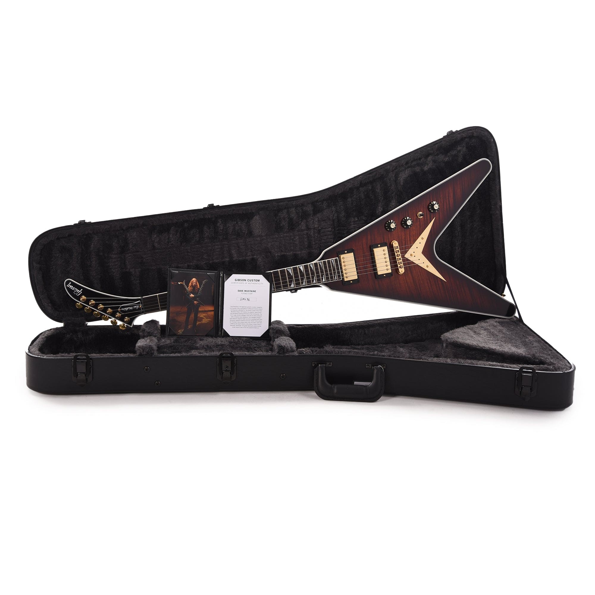 Gibson Custom Shop Artist Limited Edition Dave Mustaine Flying V EXP Red Amber Burst