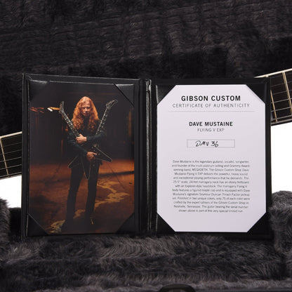 Gibson Custom Shop Artist Limited Edition Dave Mustaine Flying V EXP Red Amber Burst