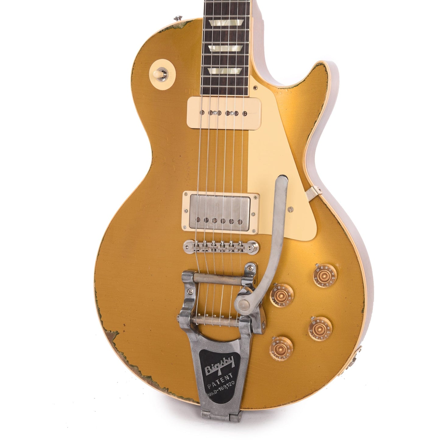 Gibson Custom Shop Artist Sergio Vallin 1955 Les Paul Goldtop Murphy Lab Aged w/Bigsby