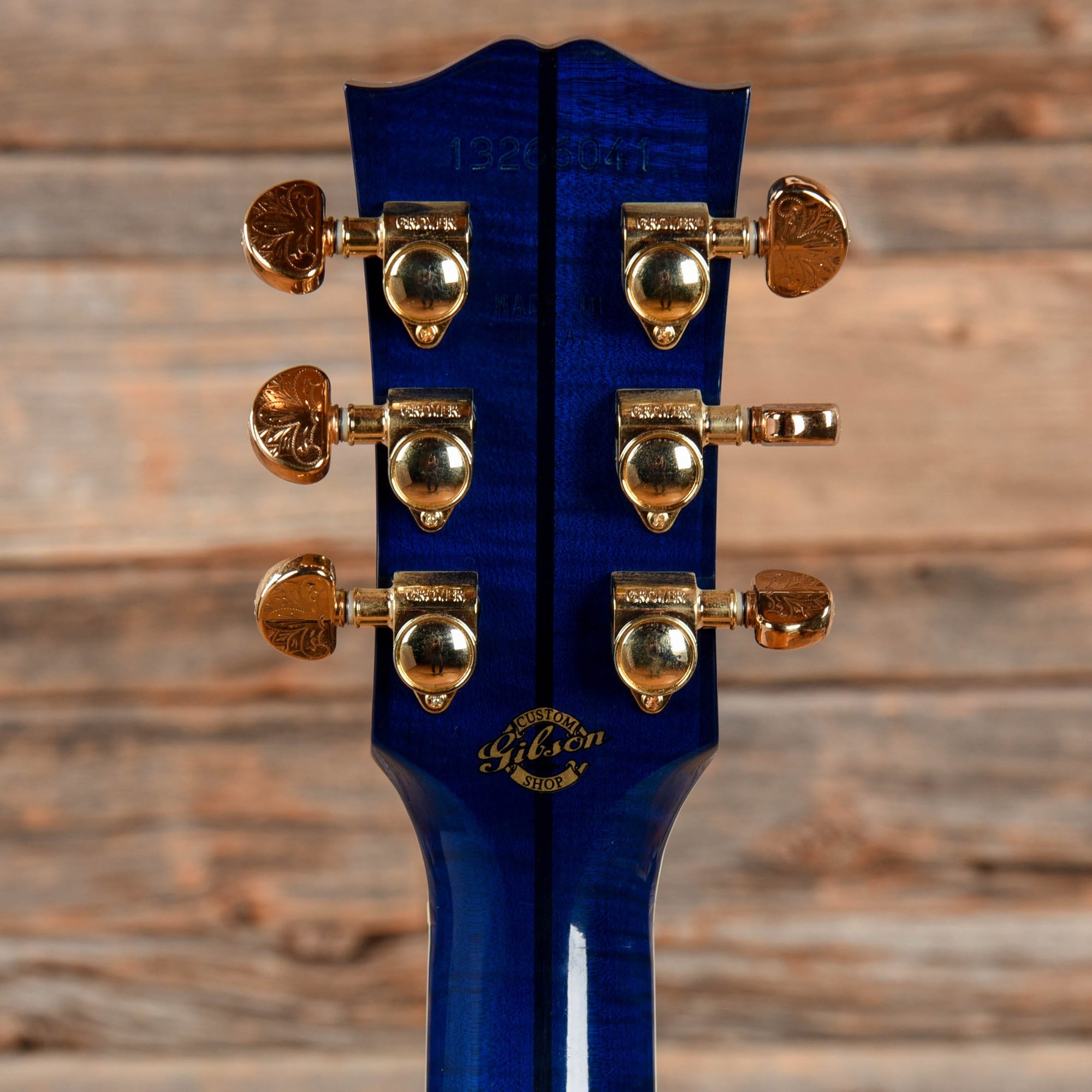 Gibson Hummingbird Custom Quilt (Custom Inlays and Blue Finish) Blue 2 ...