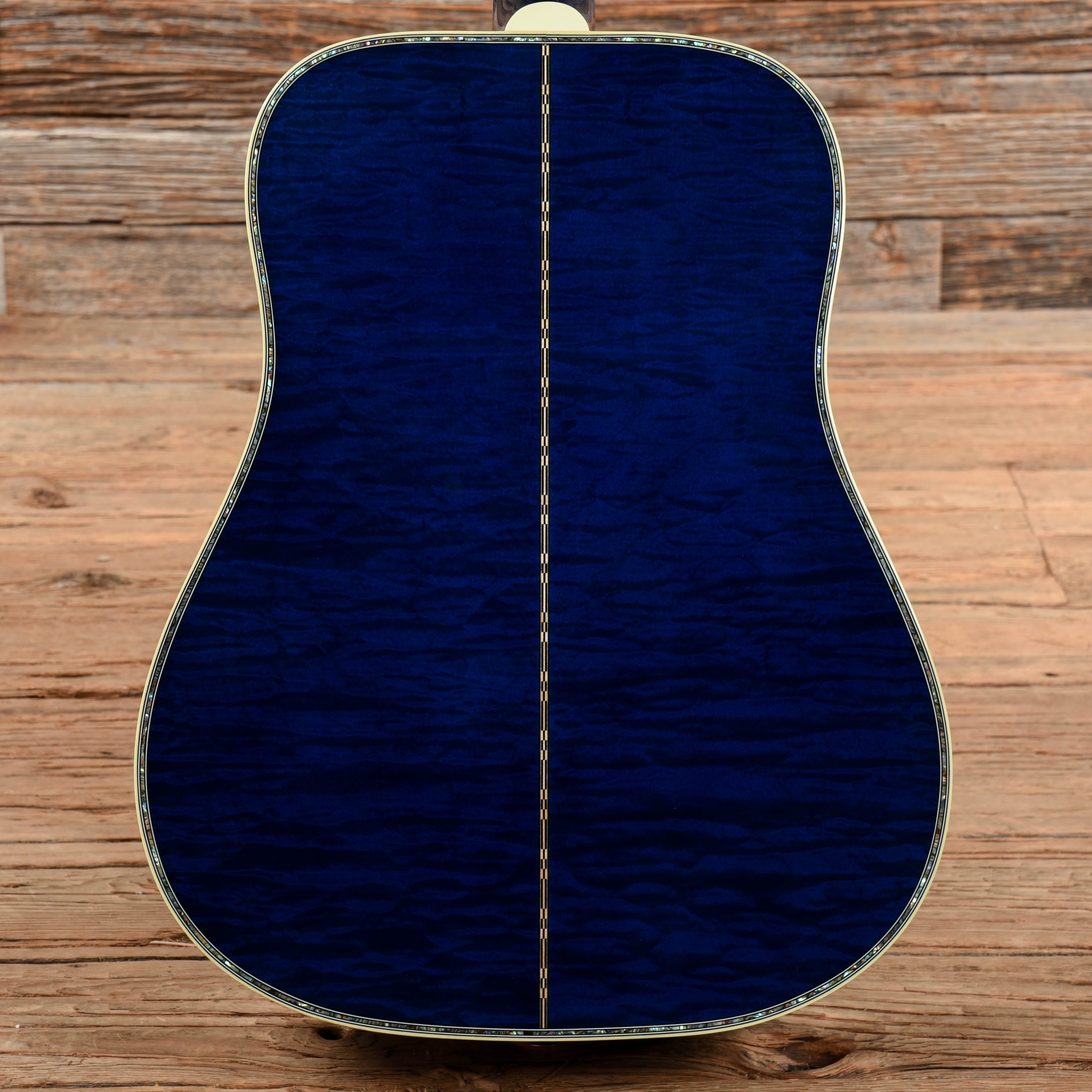 Gibson Hummingbird Custom Quilt (Custom Inlays and Blue Finish) Blue 2 ...