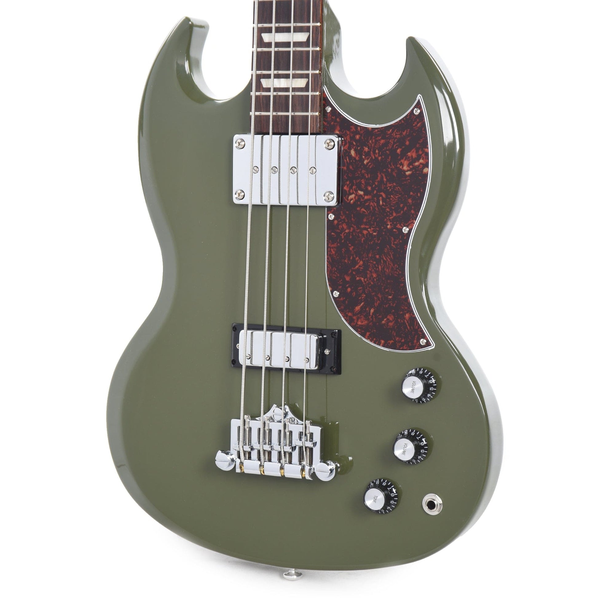 Gibson USA SG Standard Bass Olive Drab w/Tortoise Pickguard