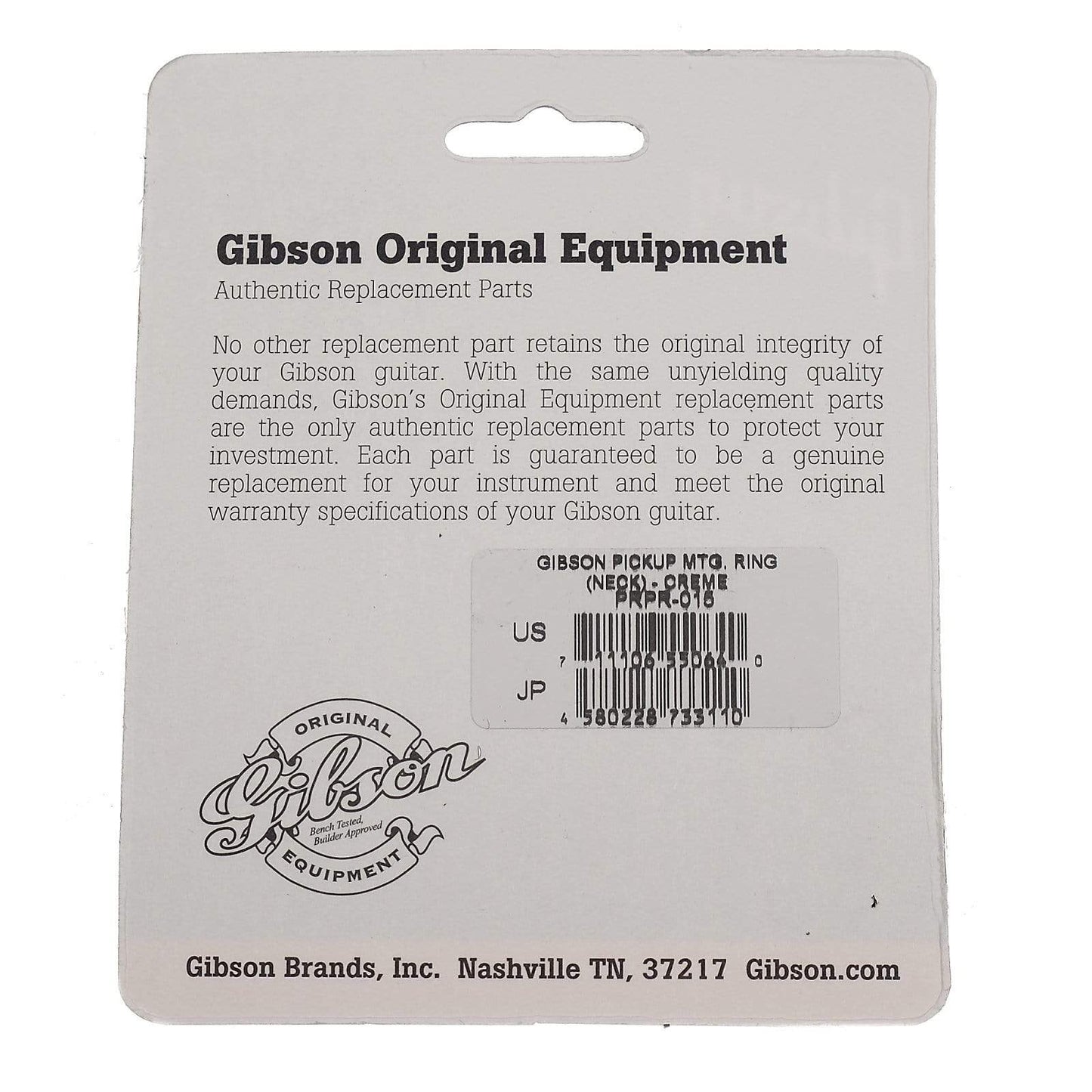 Gibson Pickup Mounting Ring 1/8" Neck Creme Parts