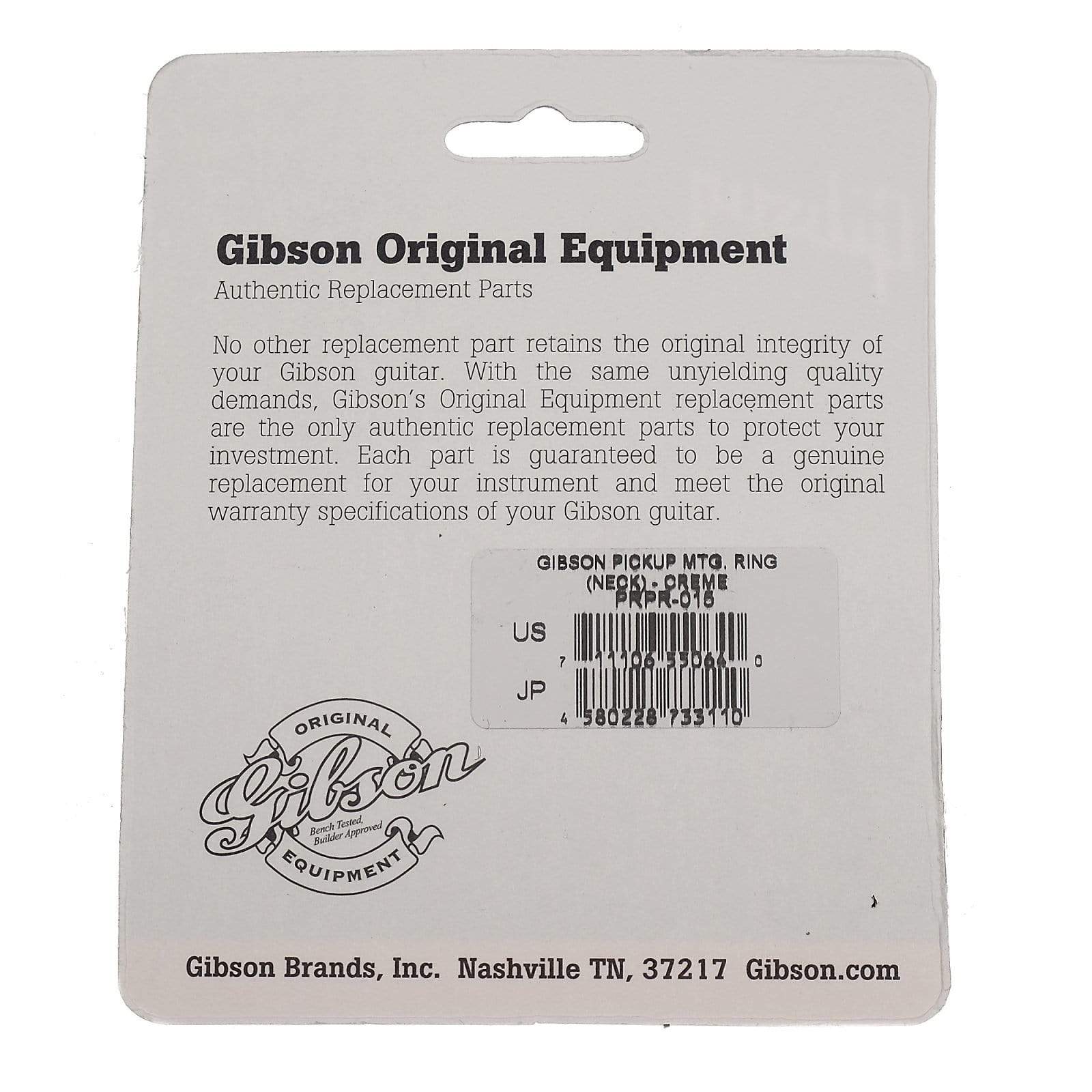 Gibson Pickup Mounting Ring 1/8" Neck Creme Parts