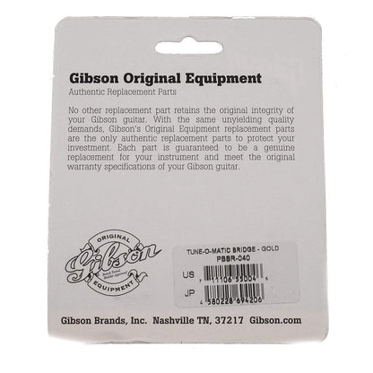 Gibson Nashville Tune-O-Matic Bridge - Gold w/Full Assembly Parts / Guitar Parts / Bridges