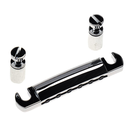 Gibson Stop Bar Tailpiece w/Studs & Inserts - Chrome Parts / Guitar Parts / Bridges