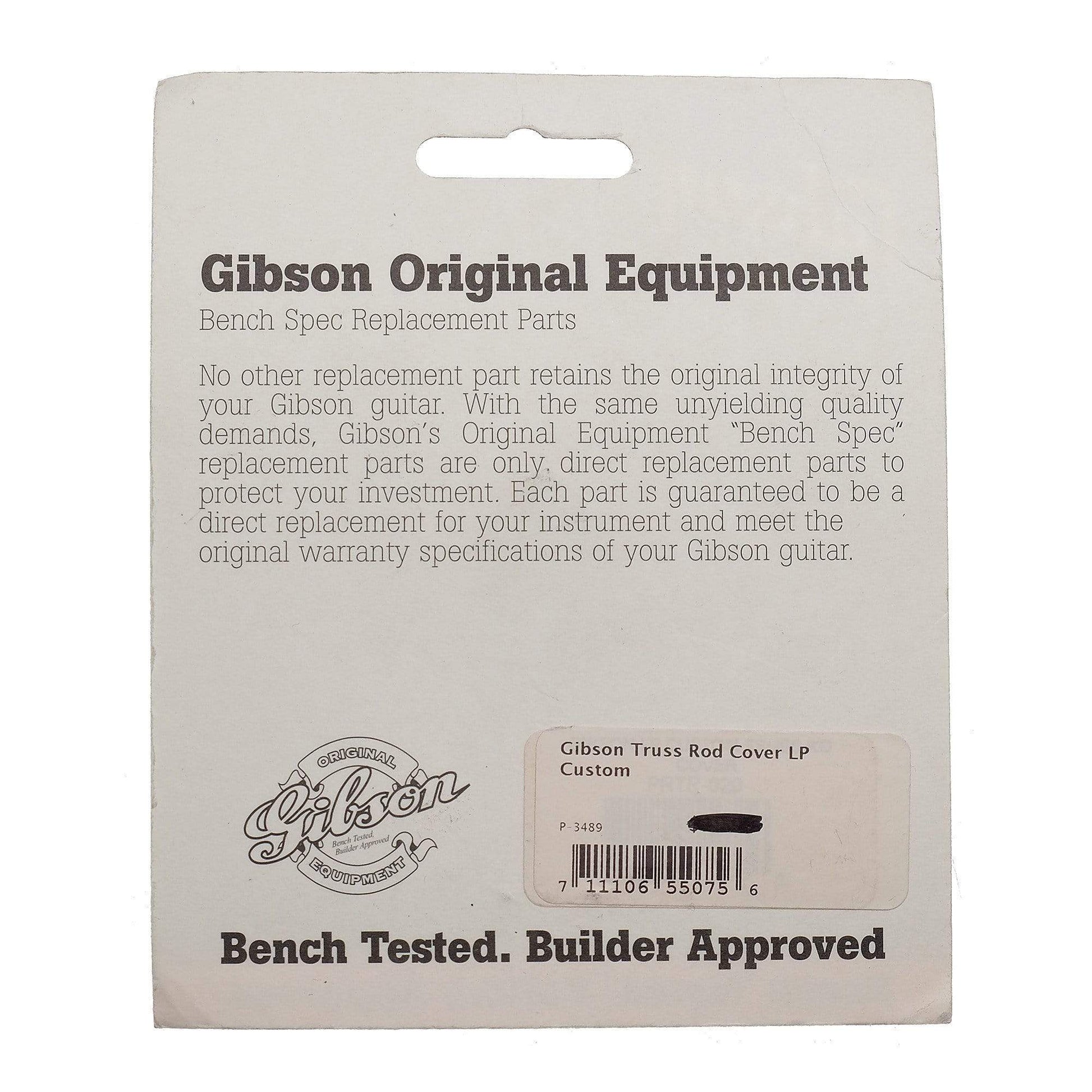 Gibson Gear Truss Rod Cover Les Paul Custom Parts / Guitar Parts / Necks