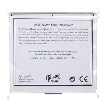 Gibson 490R Modern Classic Humbucker Neck Double Black Parts / Guitar Pickups