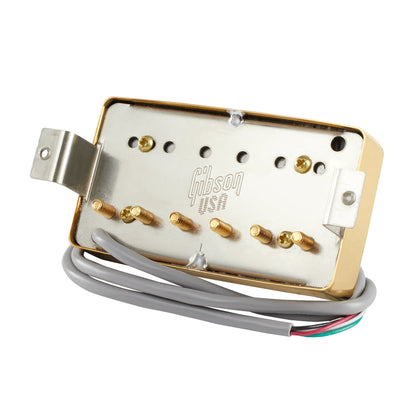 Gibson 498T "Hot Alnico" Treble Humbucker Gold 4-Conductor, Potted, Alnico V Parts / Guitar Pickups