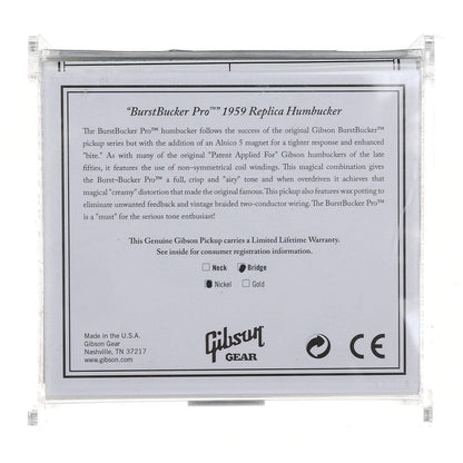 Gibson Burstbucker Pro Bridge w/Nickel Cover Parts / Guitar Pickups