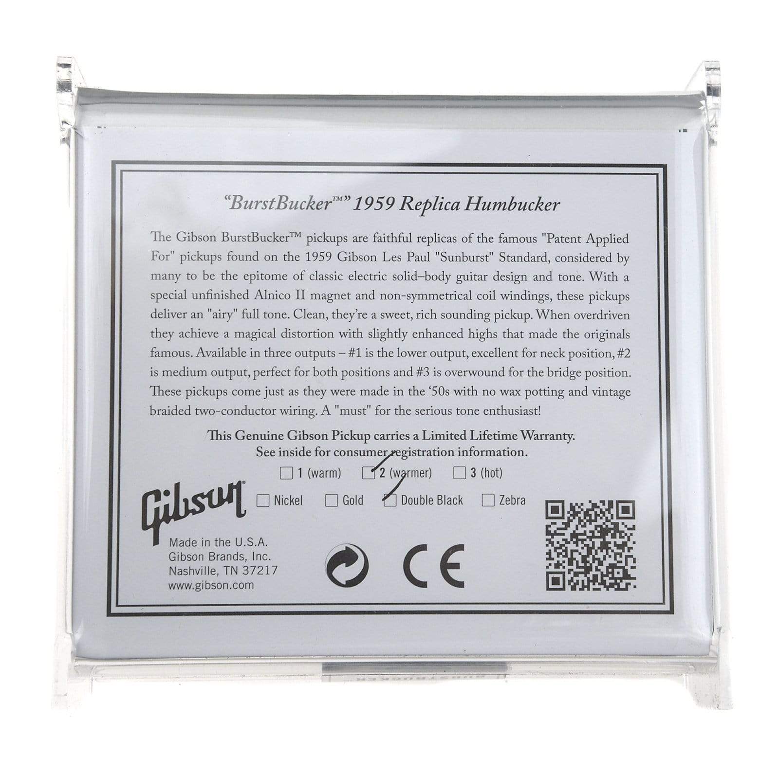 Gibson Burstbucker Type 2 - Double Black Parts / Guitar Pickups