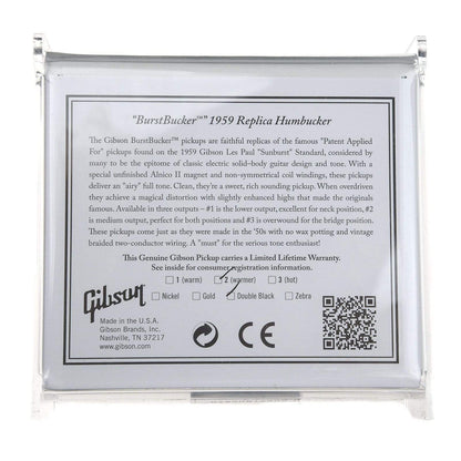 Gibson Burstbucker Type 2 - Double Black Parts / Guitar Pickups