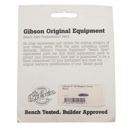 Gibson P-90/P-100 Pickup Dog Ear Cover - Black Parts / Guitar Pickups