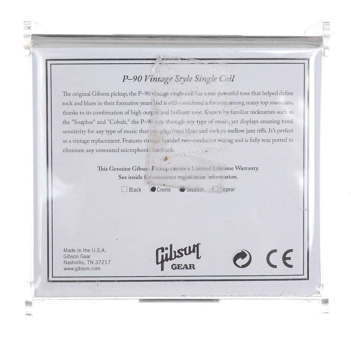 Gibson P-90 Soapbar Pickup Cream Parts / Guitar Pickups