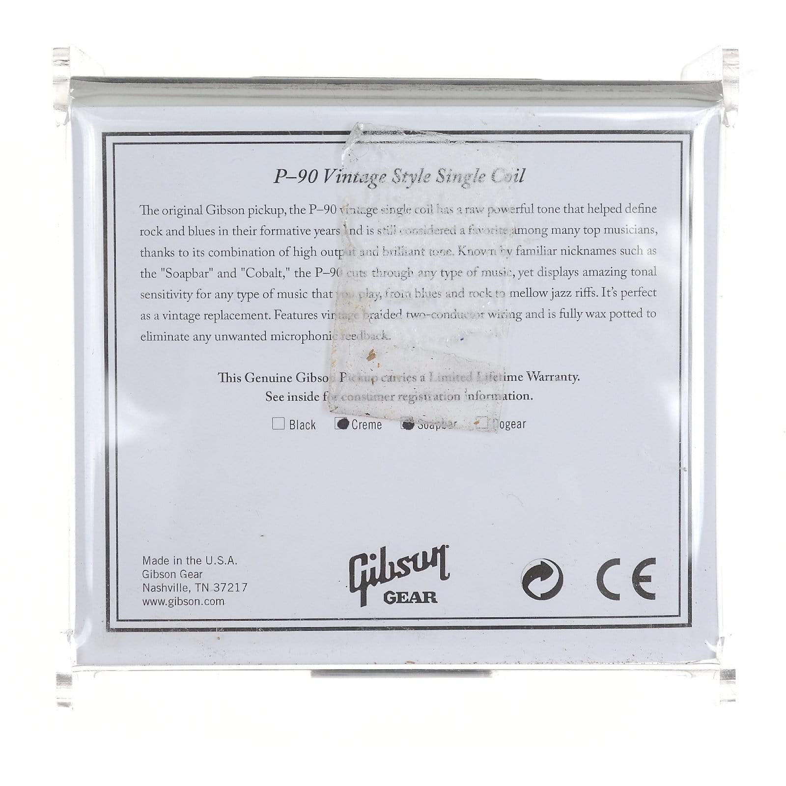 Gibson P-90 Soapbar Pickup Cream Parts / Guitar Pickups