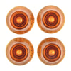 Gibson Gear Top Hat Knobs Vintage Amber 4-Pack Parts / Knobs