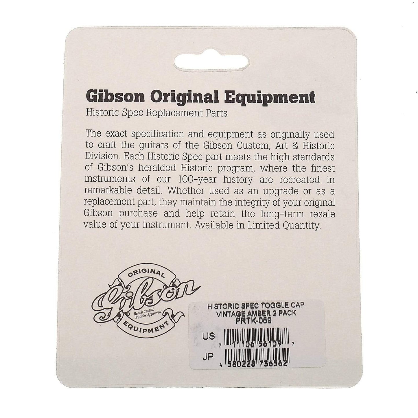 Gibson Historic Toggle Switch Cap 2-Pack Parts / Knobs