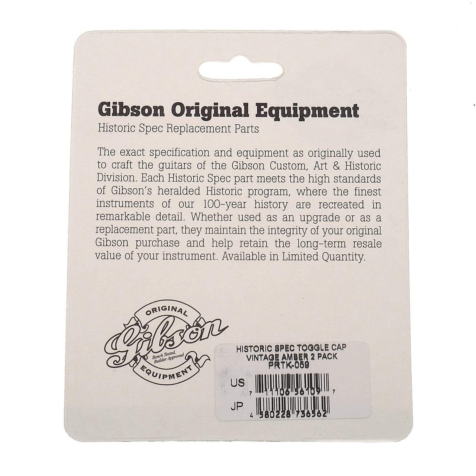 Gibson Historic Toggle Switch Cap 2-Pack Parts / Knobs