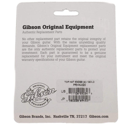 Gibson Top Hat Knobs 4-Pack - Gold Parts / Knobs