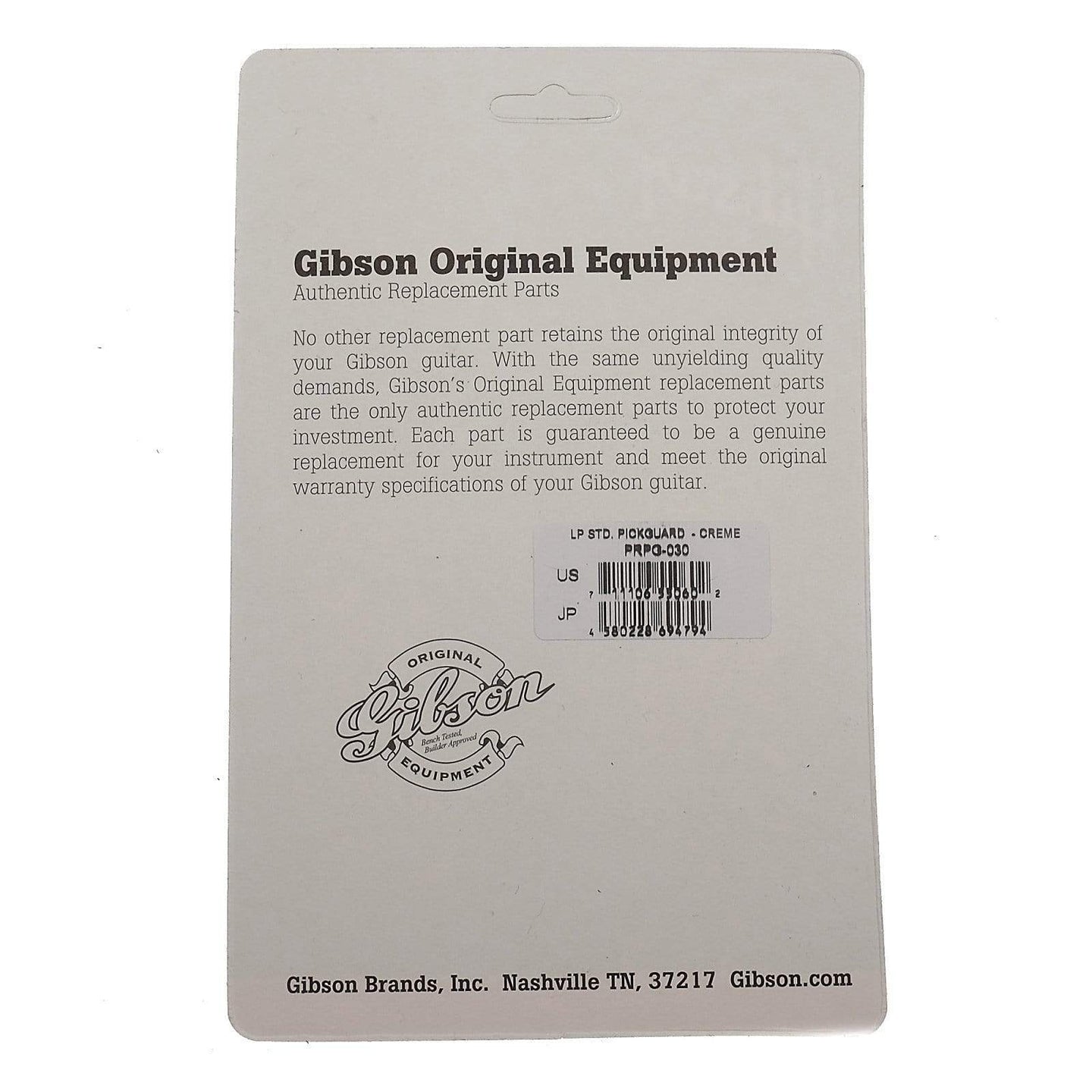 Gibson Les Paul Standard Pickguard - Creme – Chicago Music Exchange