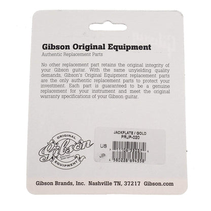 Gibson Metal Jack Plate - Gold Parts / Pickguards