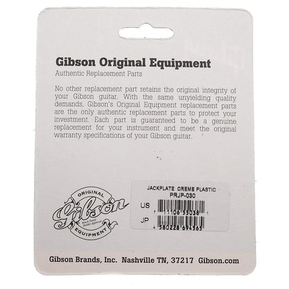 Gibson Plastic Jack Plate - Creme Parts / Pickguards