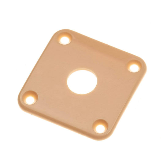 Gibson Plastic Jack Plate - Creme Parts / Pickguards