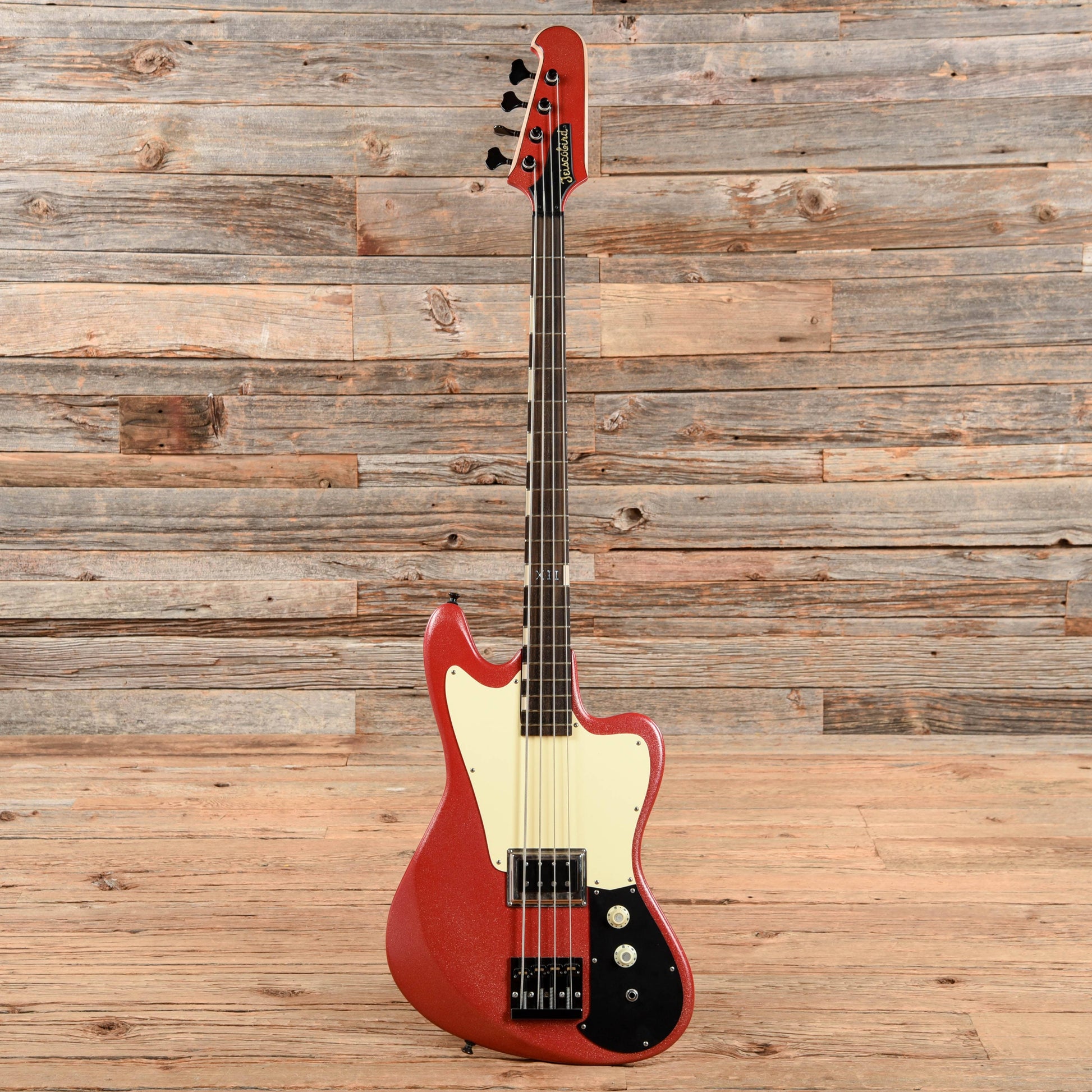 Gildaxe Custom Teiscobird Red Sparkle Bass Guitars / 4-String