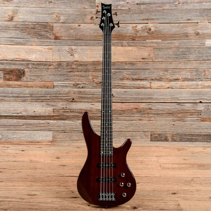 Glarry GIB 5-String Brown Bass Guitars / 5-String or More