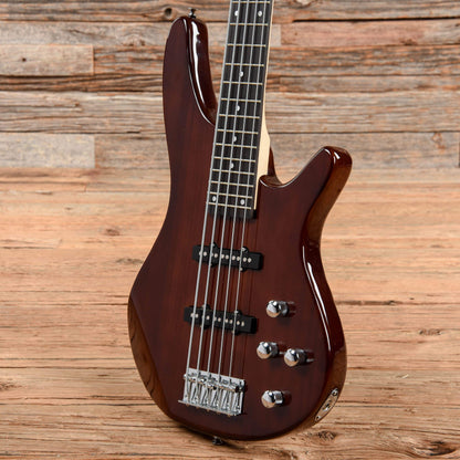 Glarry GIB 5-String Brown Bass Guitars / 5-String or More