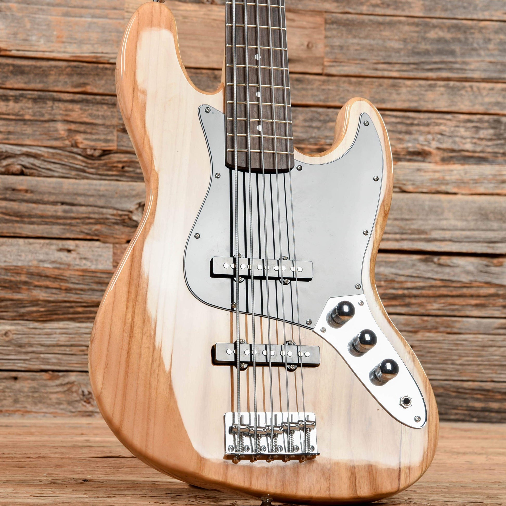 Glarry GJazz 5-String Natural Bass Guitars / 5-String or More