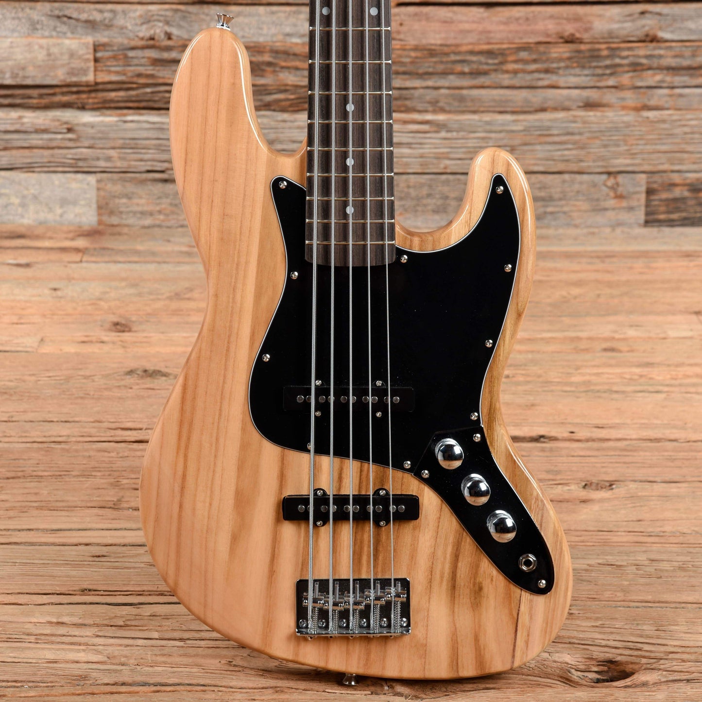 Glarry GJazz 5-String Natural Bass Guitars / 5-String or More