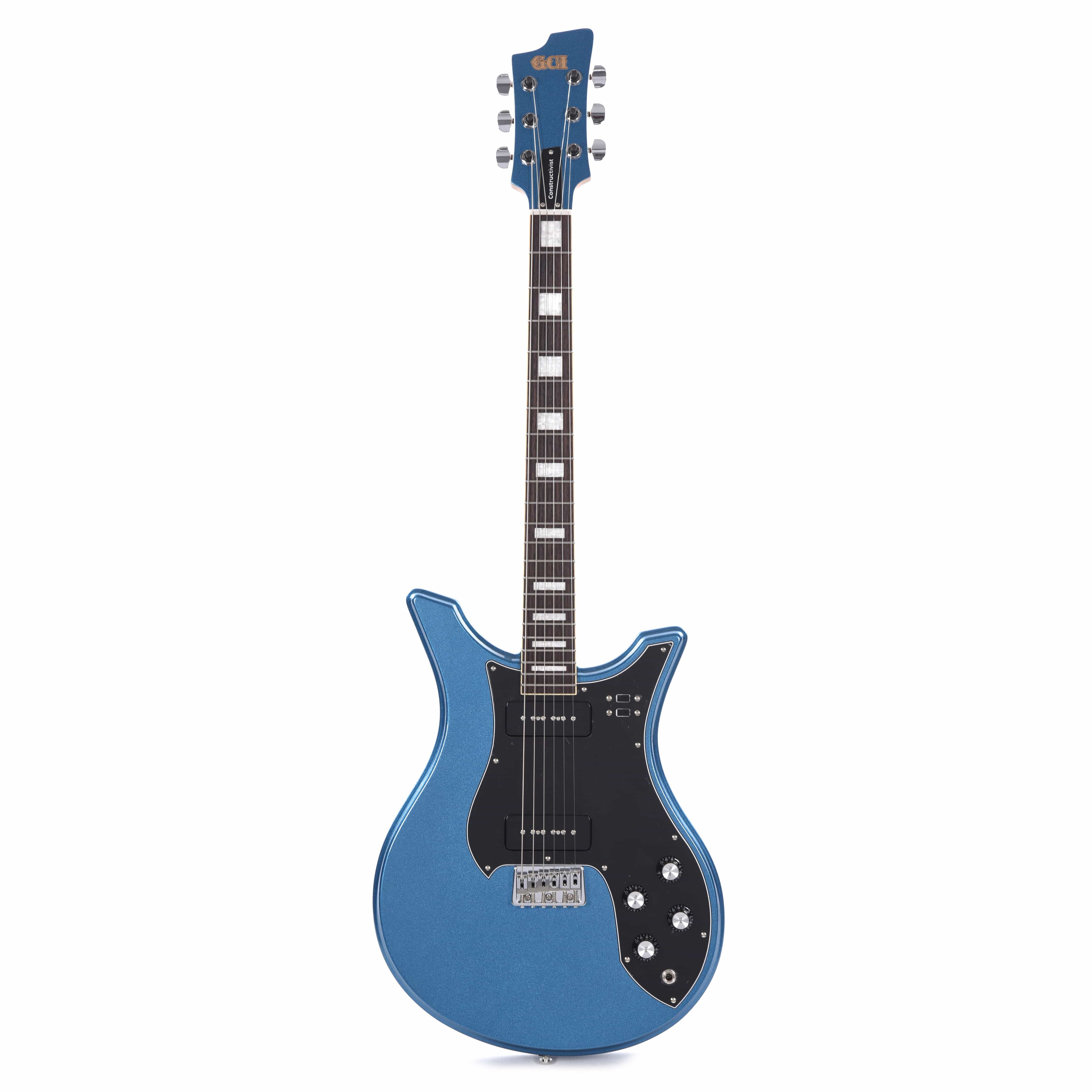 GCI Constructivist Guitar Gloss Metallic Lake Placid Blue Electric Guitars / Solid Body