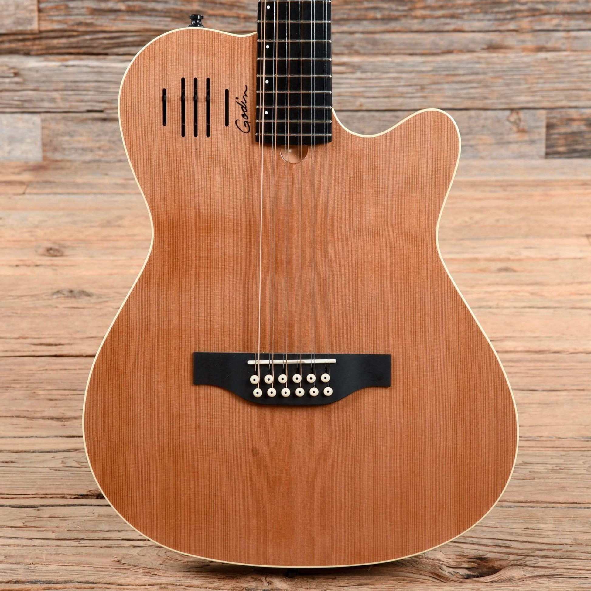Godin A12 Electro/Acoustic Natural Acoustic Guitars / 12-String