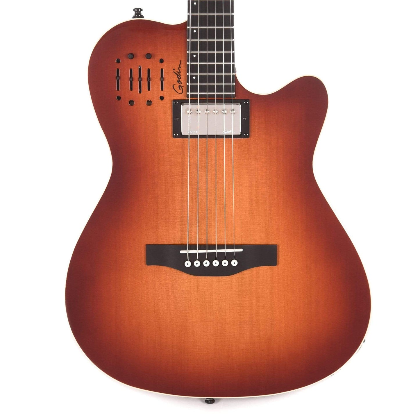 Godin A6 Ultra Semi-Acoustic Cognac Burst High-Gloss Acoustic Guitars / Built-in Electronics