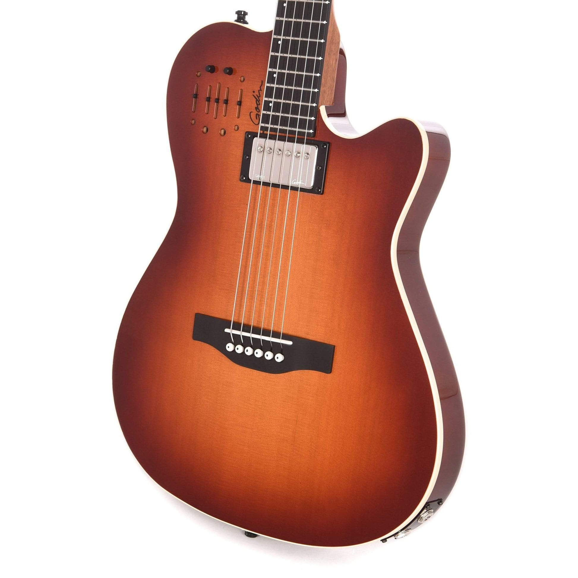 Godin A6 Ultra Semi-Acoustic Cognac Burst High-Gloss Acoustic Guitars / Built-in Electronics