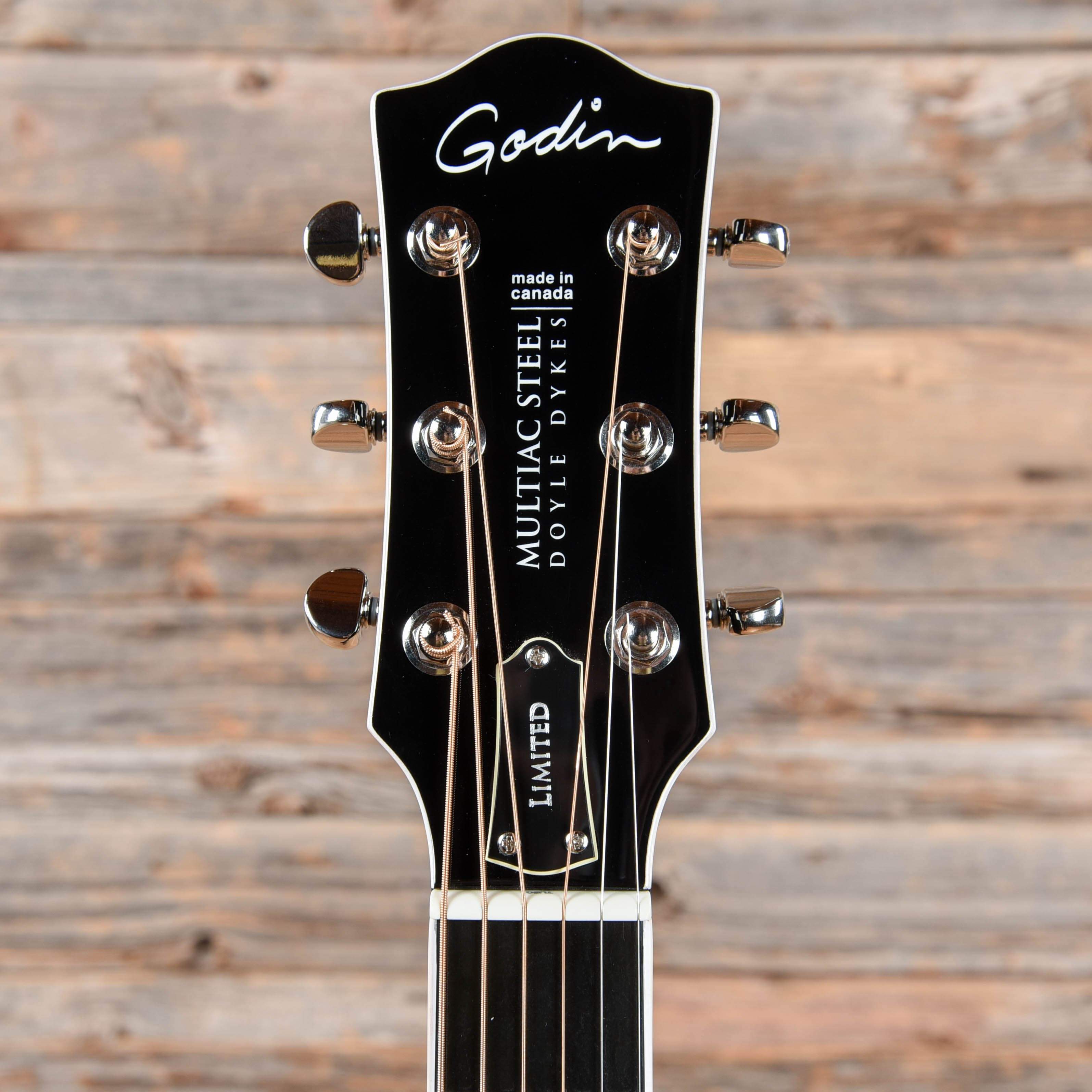 Godin Multiac Steel Doyle Dykes Signature Edition Black Acoustic Guitars / Built-in Electronics