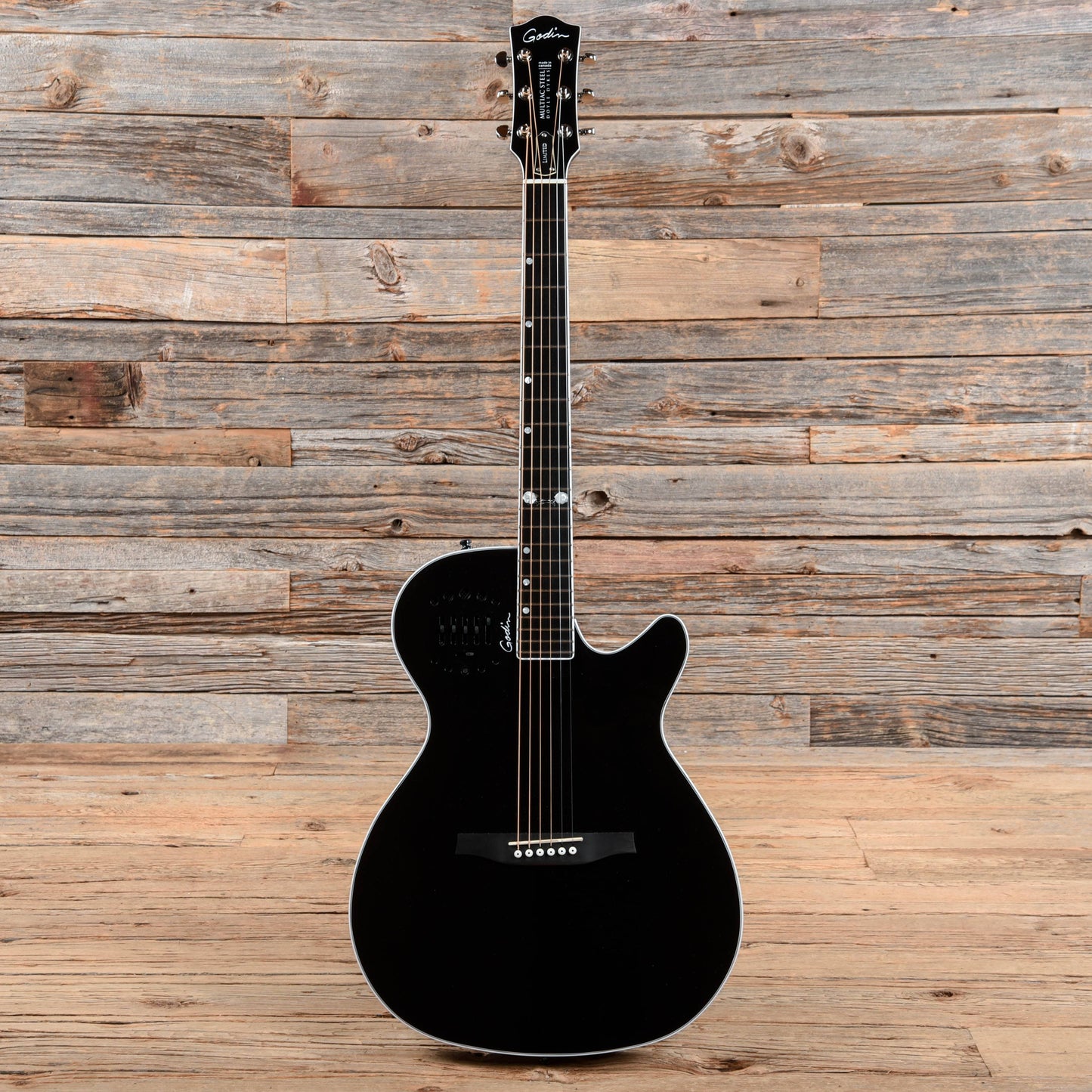 Godin Multiac Steel Doyle Dykes Signature Edition Black Acoustic Guitars / Built-in Electronics