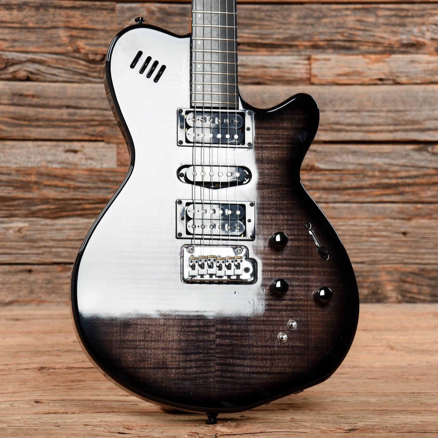 Godin xTSA Trans Black Acoustic Guitars / Built-in Electronics